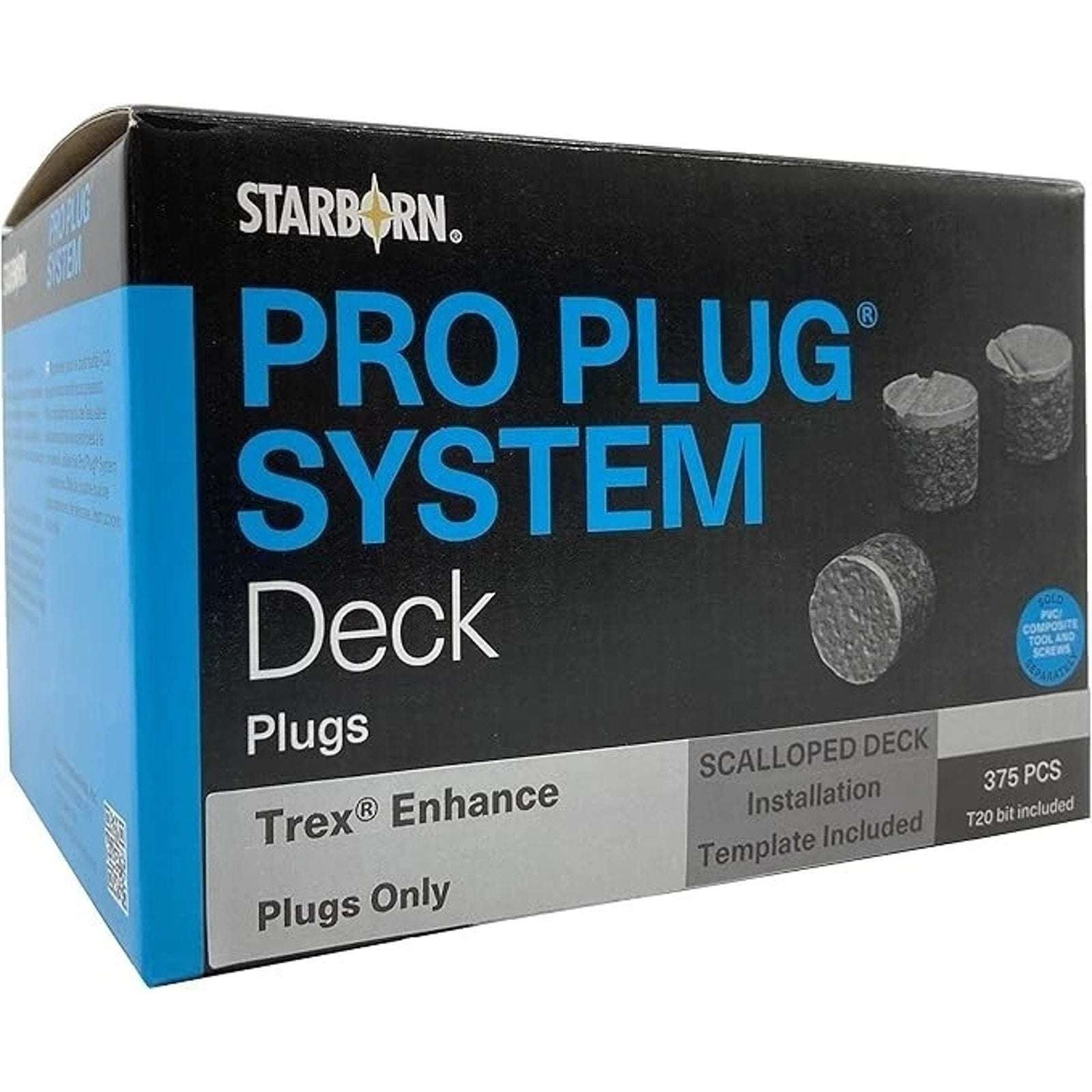 Starborn Industries Pro Plug System Trex Enhance Beach Dune 375 PCS + T20 Bit
