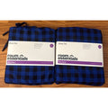 2 Sets Room Essentials Blue & Black Buffalo Plaid Microfiber Sheet Set Twin XL