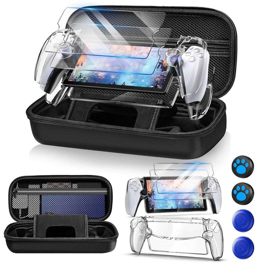 Auarte 12-in-1 Accessories Case & Game Case Set Sony PSP PlayStation Portable