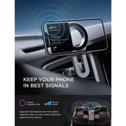 LISEN iPhone 12 13 14 15 16 Mag Safe Magnet Car Mount Phone Holder Pro Max Mini