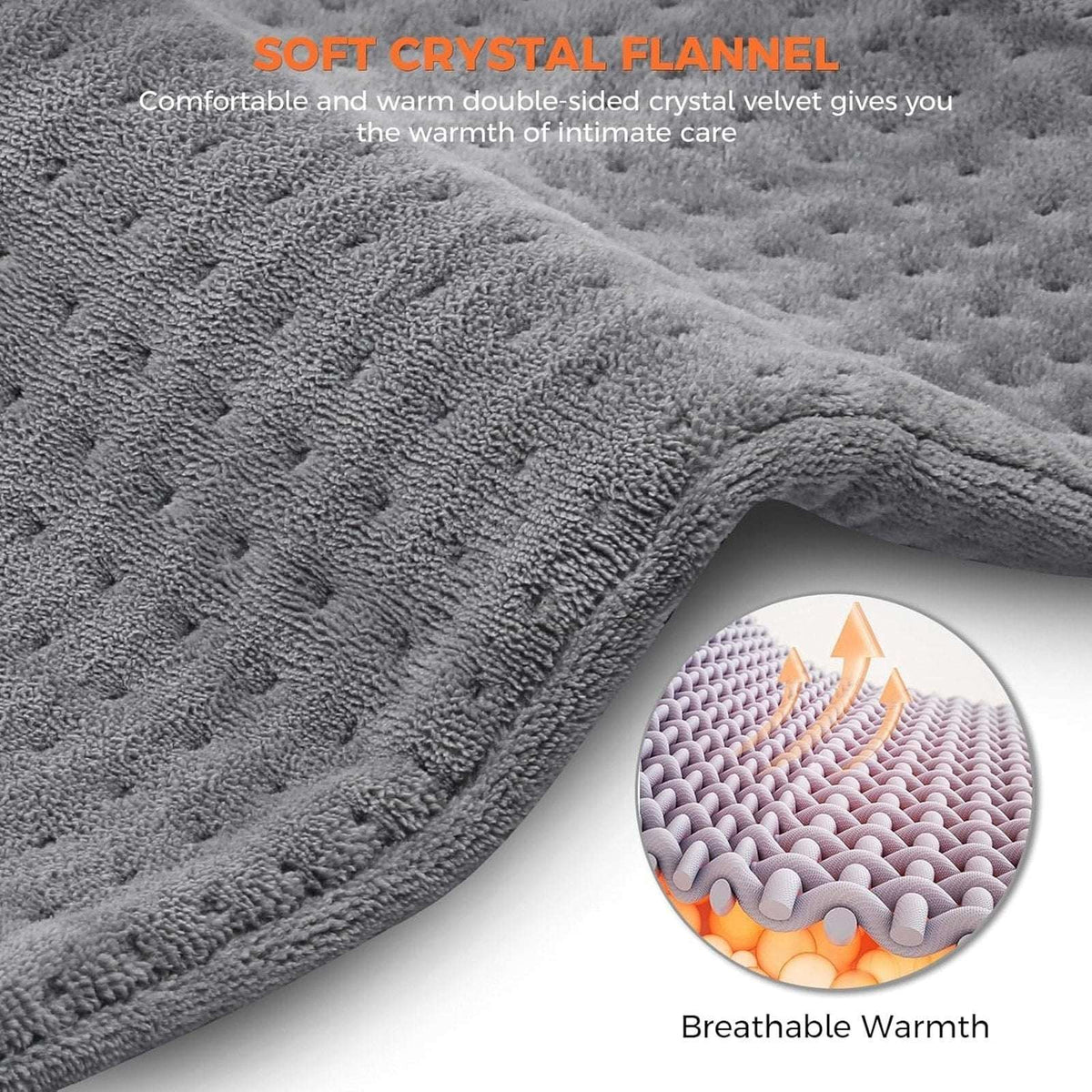 NOWWISH Heating Pad for Back Pain Relief & Cramps, XL 33x17" Moist & Dry Heat