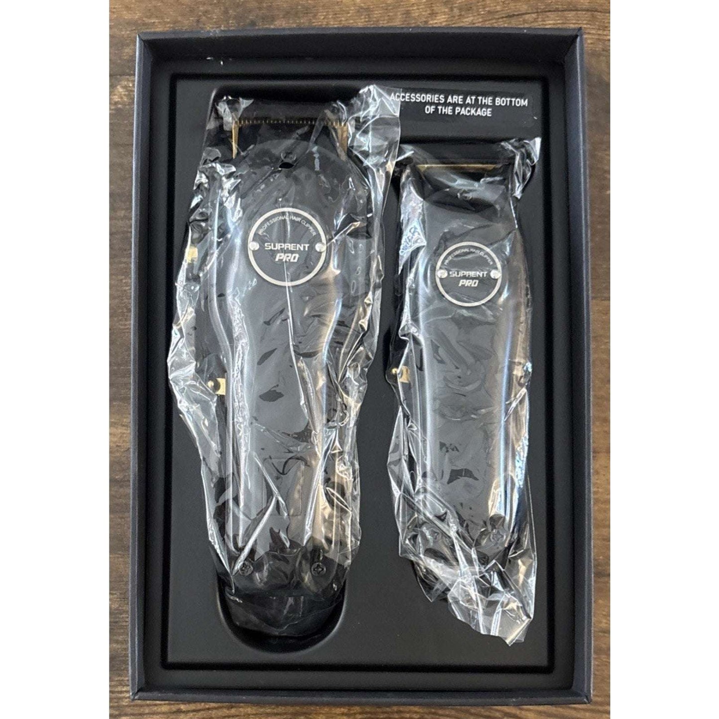 Suprent PRO THE BLACK DEVIL Hair Clipper & Detail Trimmer Kit HC596BX NEW