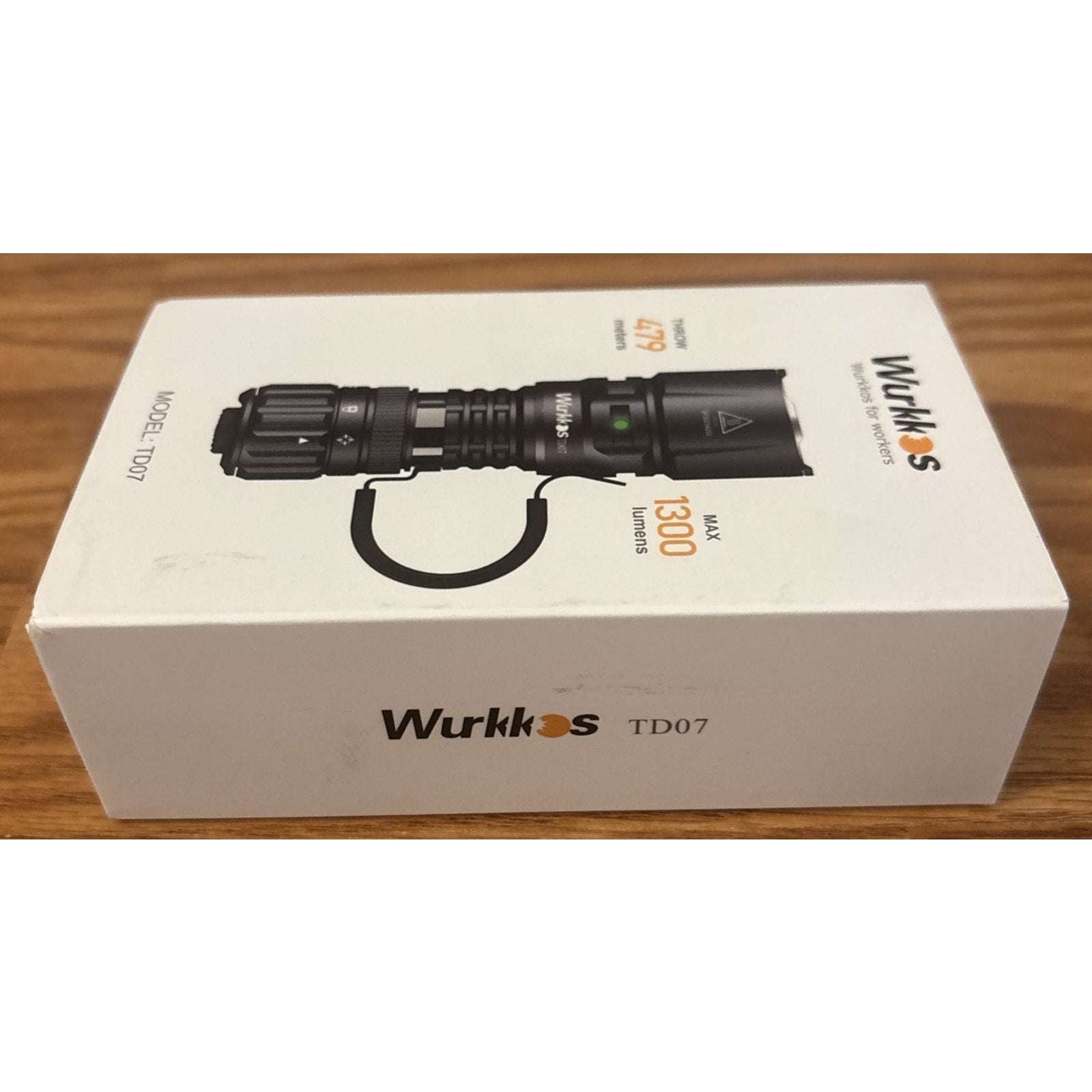 Wurkkos TD07 Led Torch Rechargeable 1300lm Waterproof Tactical Flashlight Olive