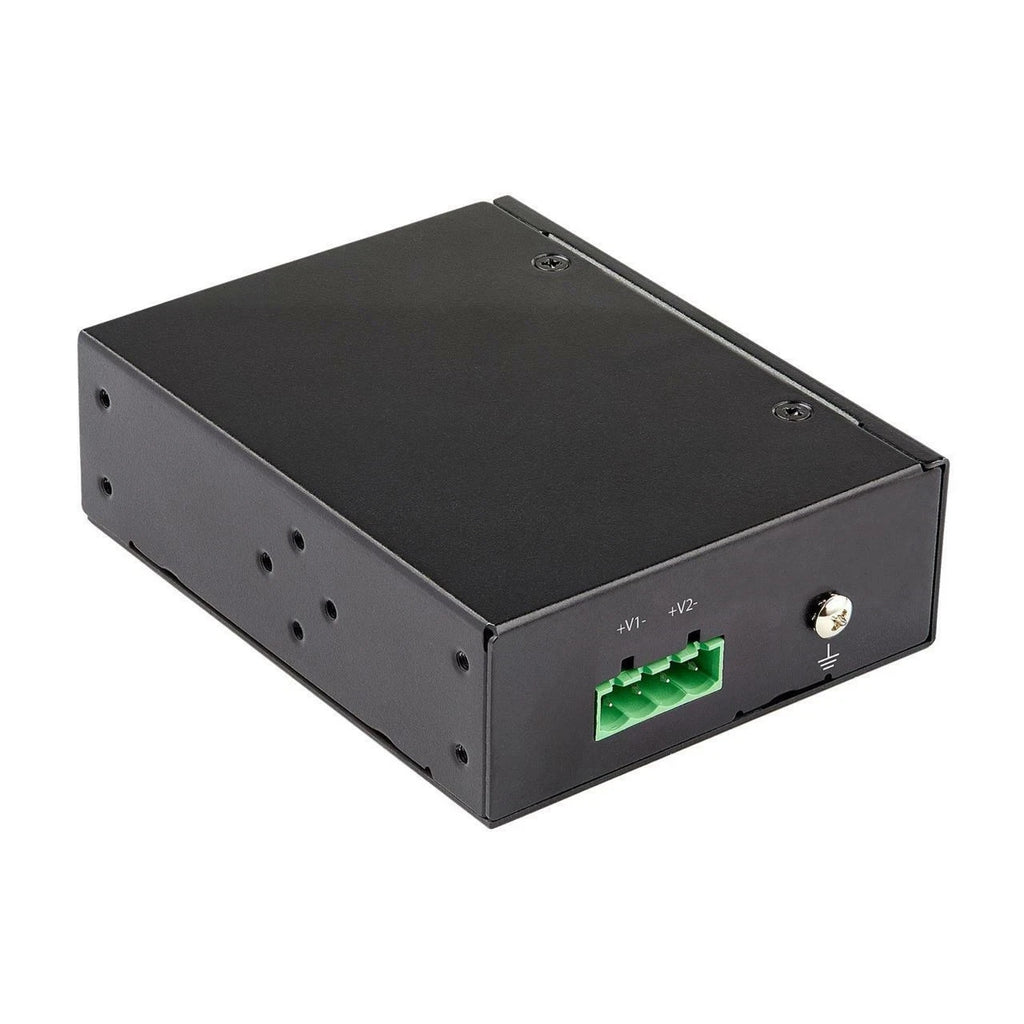 StarTech.com Industrial Gigabit PoE+ Injector 30W TAA 802.3at Midspan DIN Rail