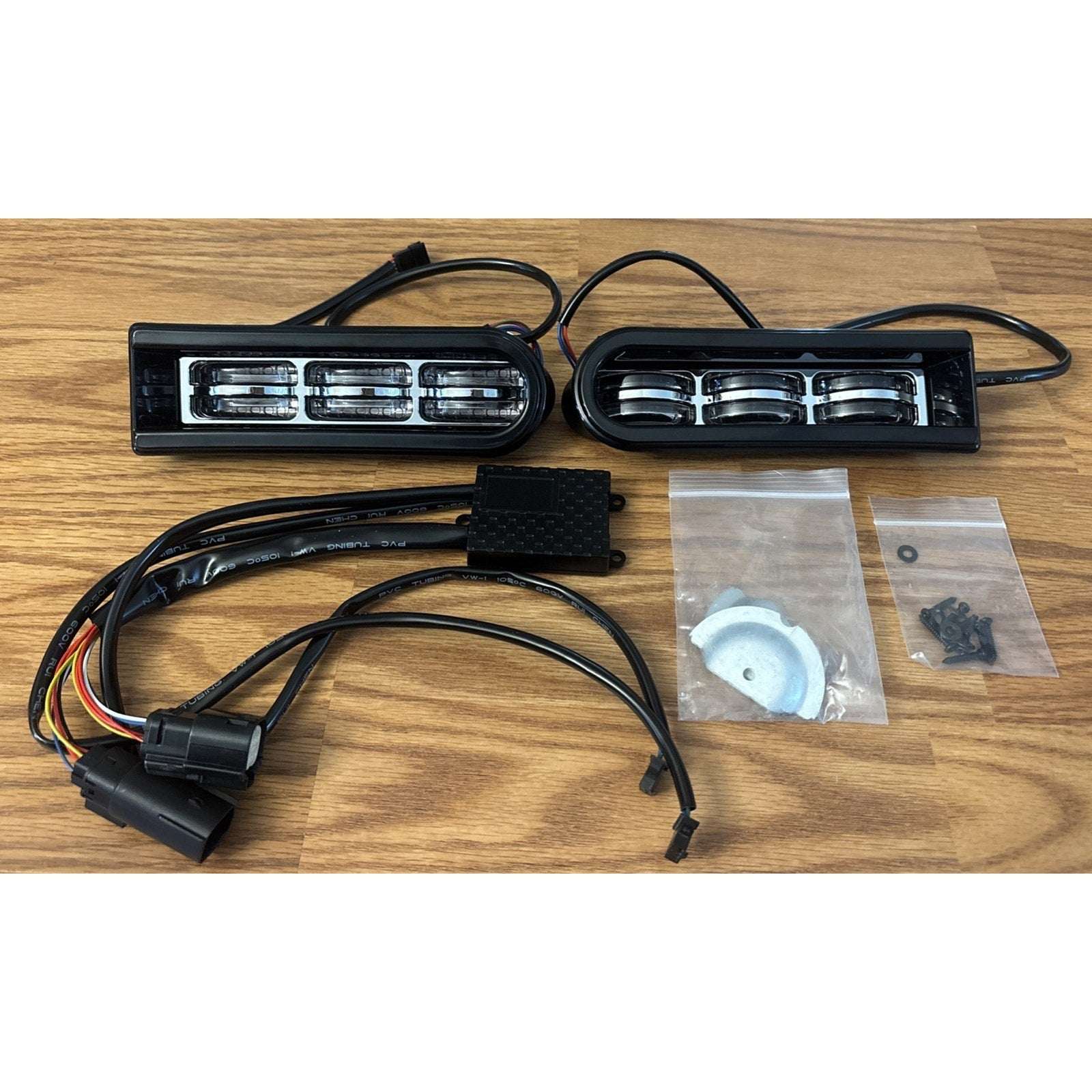 VG MOTO Saddlebag Filler LED Lights w/ Clear Lens for Harley Touring 2014-2022