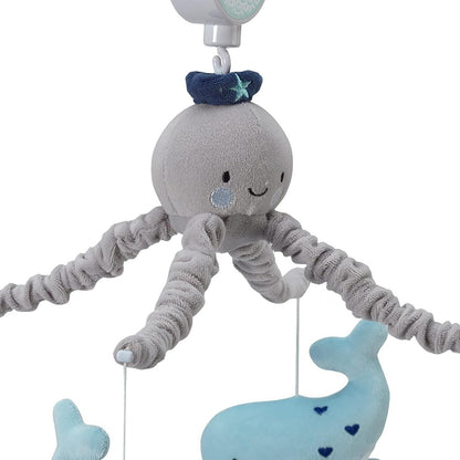 Lambs & Ivy Products Oceania Baby Musical Nursery Crib Mobile Blue Whale Ocean