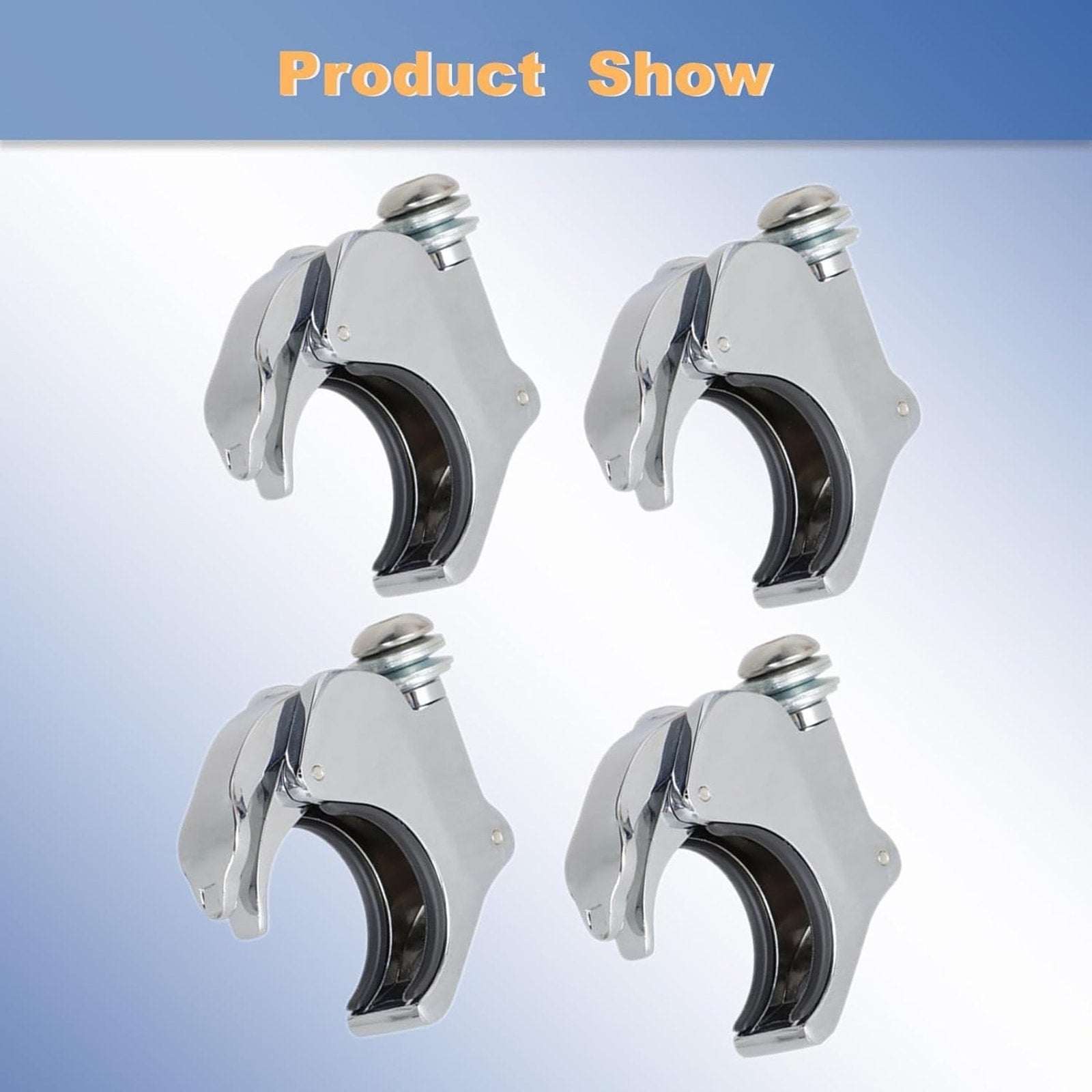 49mm 4PCS Windshield Windscreen Clamps Harley XL1200X, FXBB, FXBR, FXBRS & FXLR