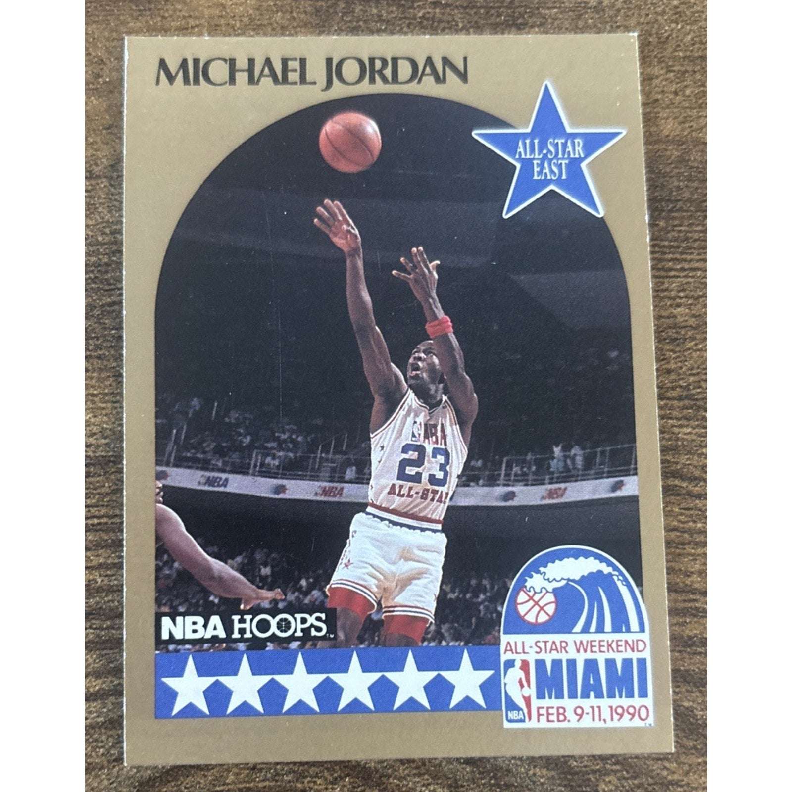1990-91 NBA Hoops Michael Jordan #5 All-Star Basketball Chicago Bulls NBA Player