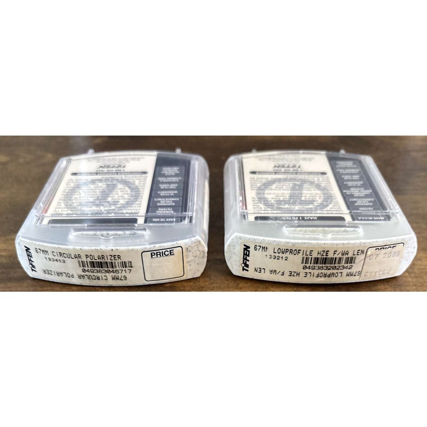 2-Pc Tiffen 67mm CIRCULAR POLARIZER Filter Circ C-Pol & Haze-1 Wide Angle Filter