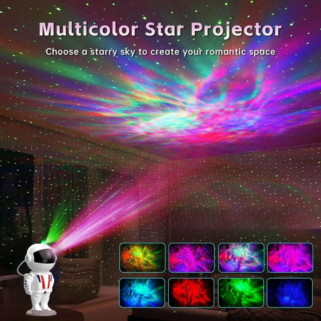 Astronaut Galaxy Projector Nebula & Star Night Light w/ Remote Control & Timer
