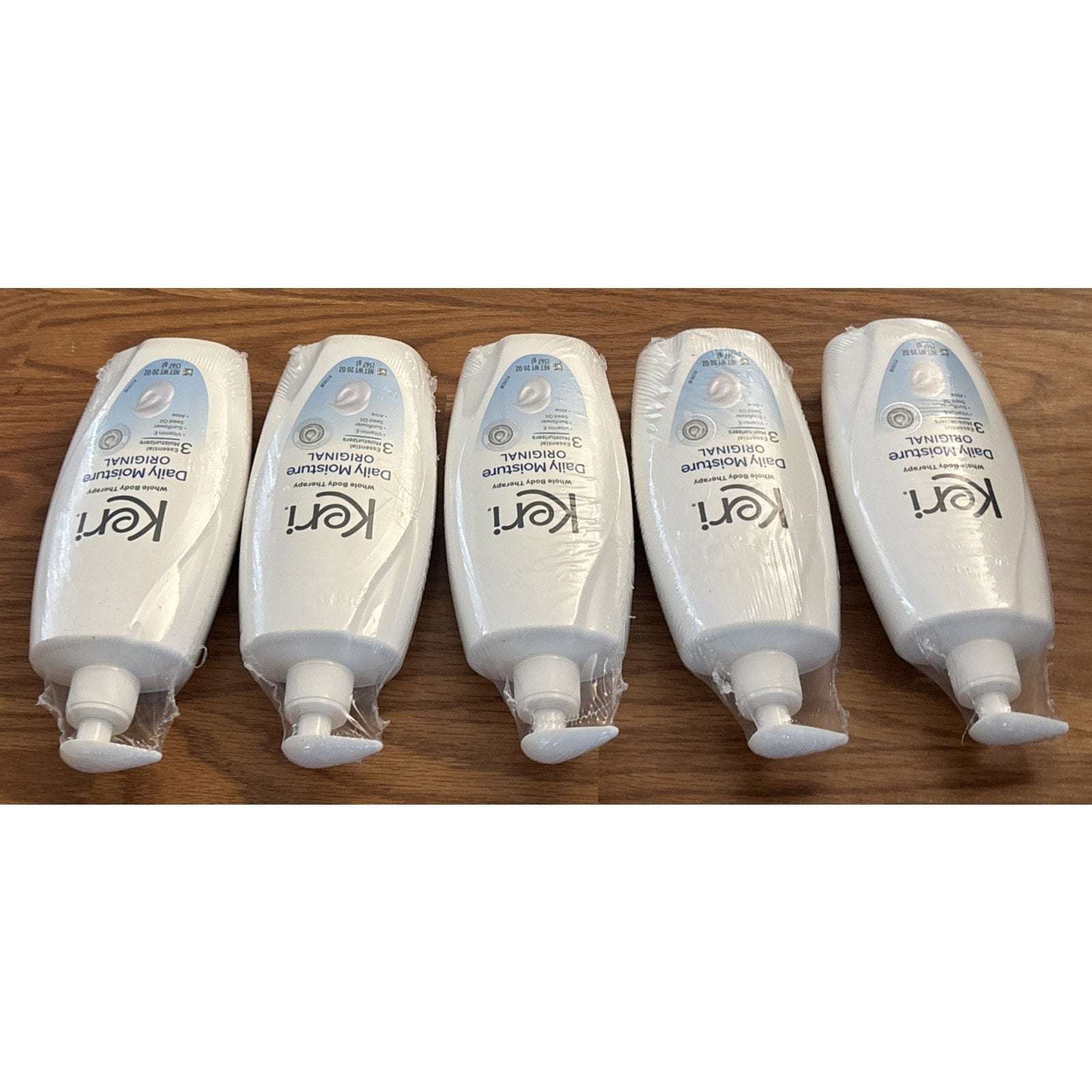 Keri Whole Body Daily Moisture Original Lotion Aloe & Pump 20oz Lot of 5