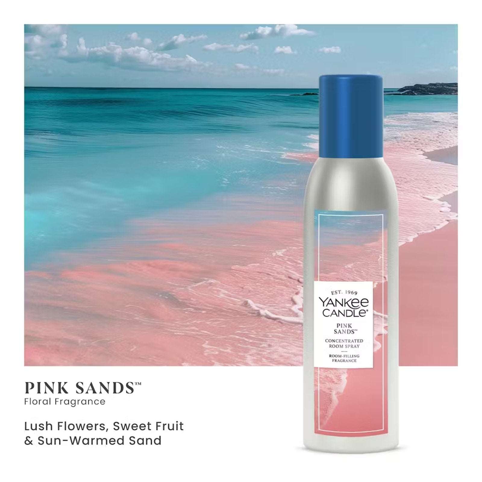 12 Yankee Candle Pink Sands Concentrated Room Spray w/ Essential Oils 1.5oz Each