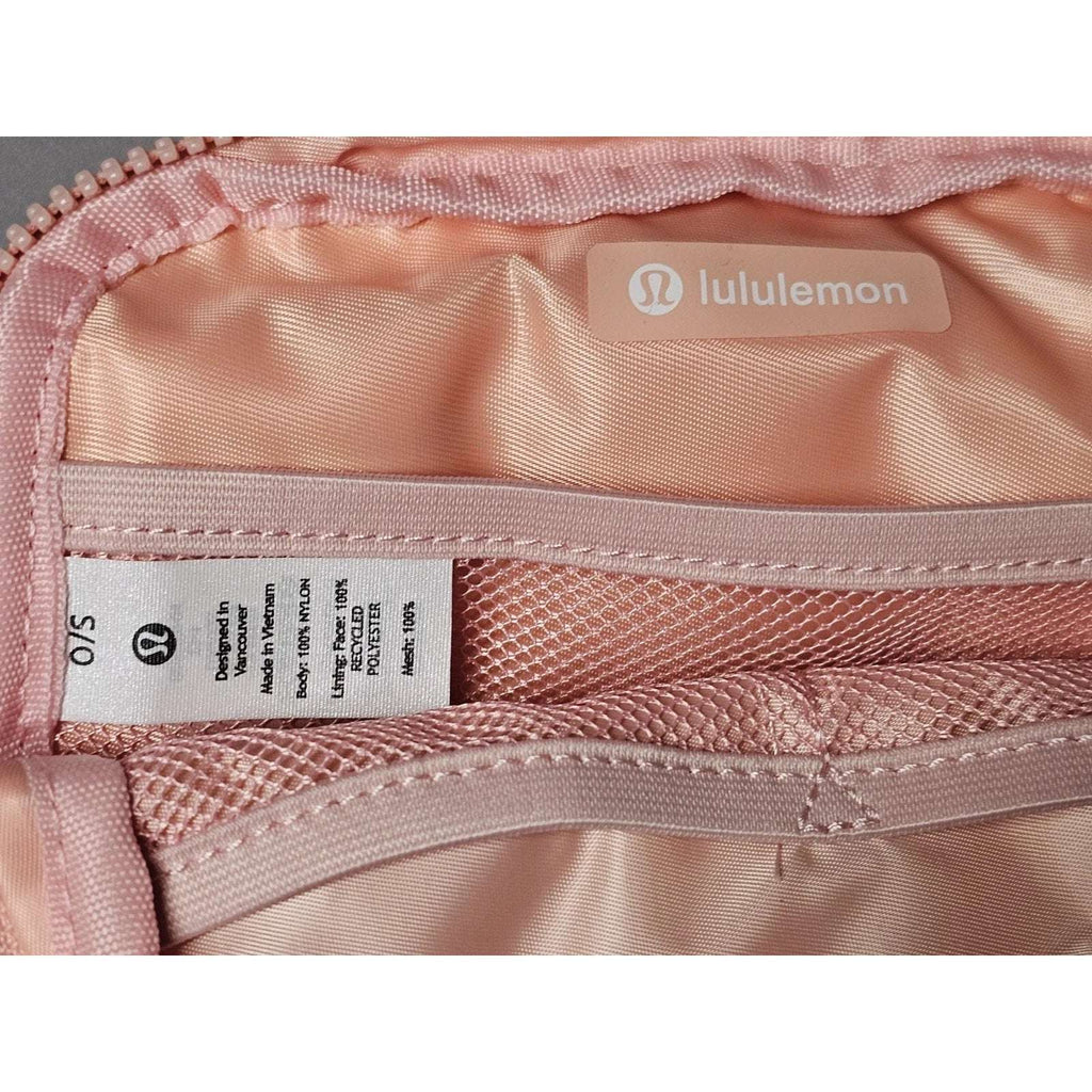 NWT Lululemon Everywhere Wordmark Crossbody Belt Bag Fanny Pack 1L Pink /Silver