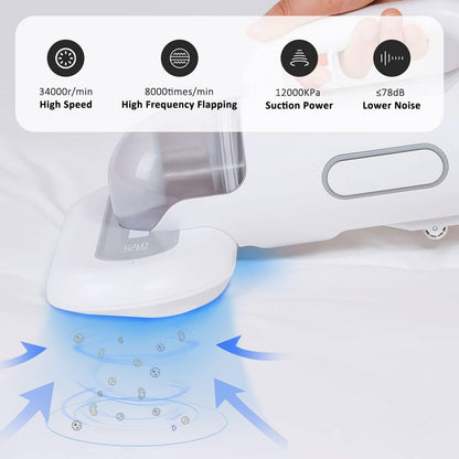 SWDK Handheld Mattress UV Vacuum Cleaner 450W 12Kpa High Frequency Low Noise