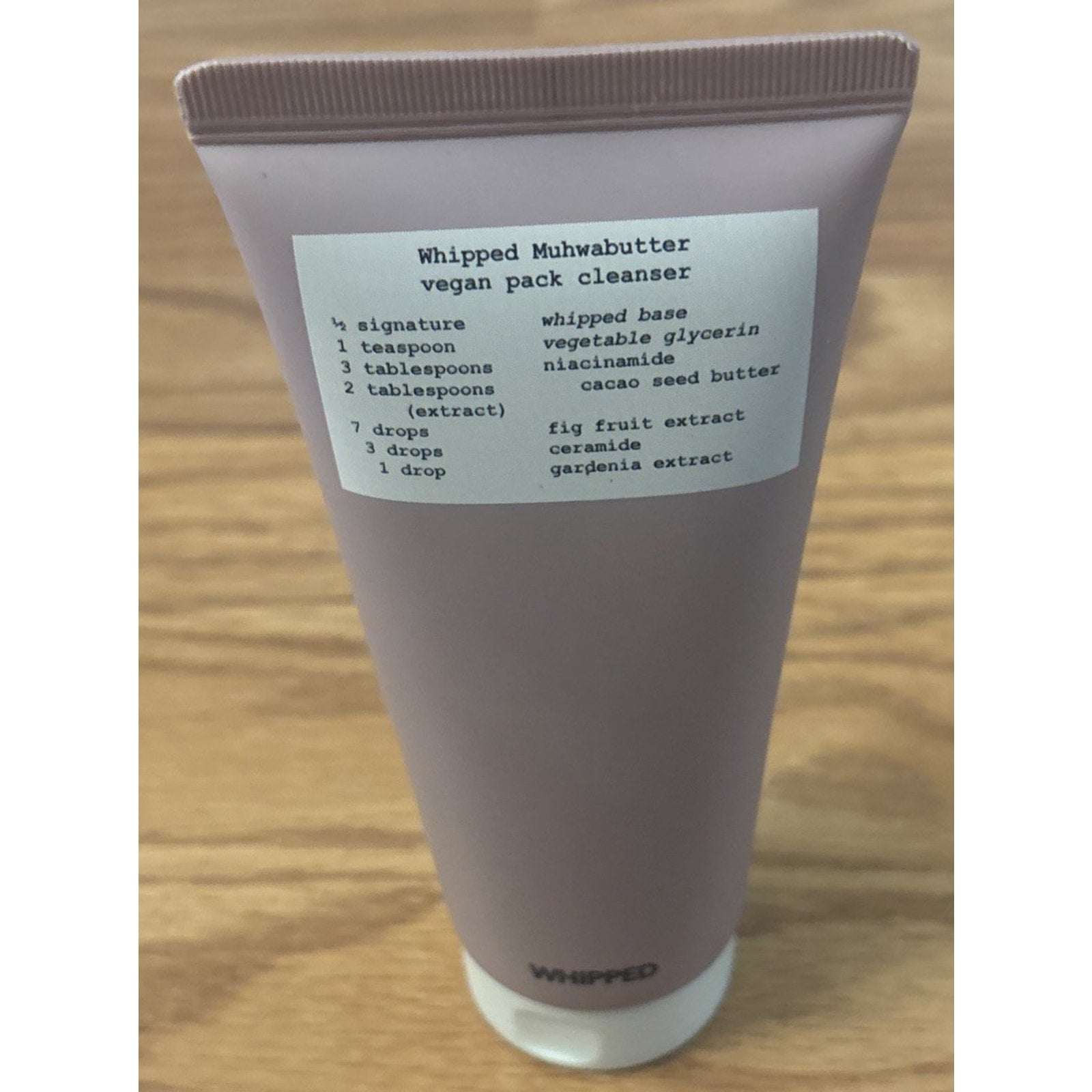 Whipped Muhwabutter Vegan Pack Cleanser 4.5oz/130g K-Beauty Niacinamide Ceramide
