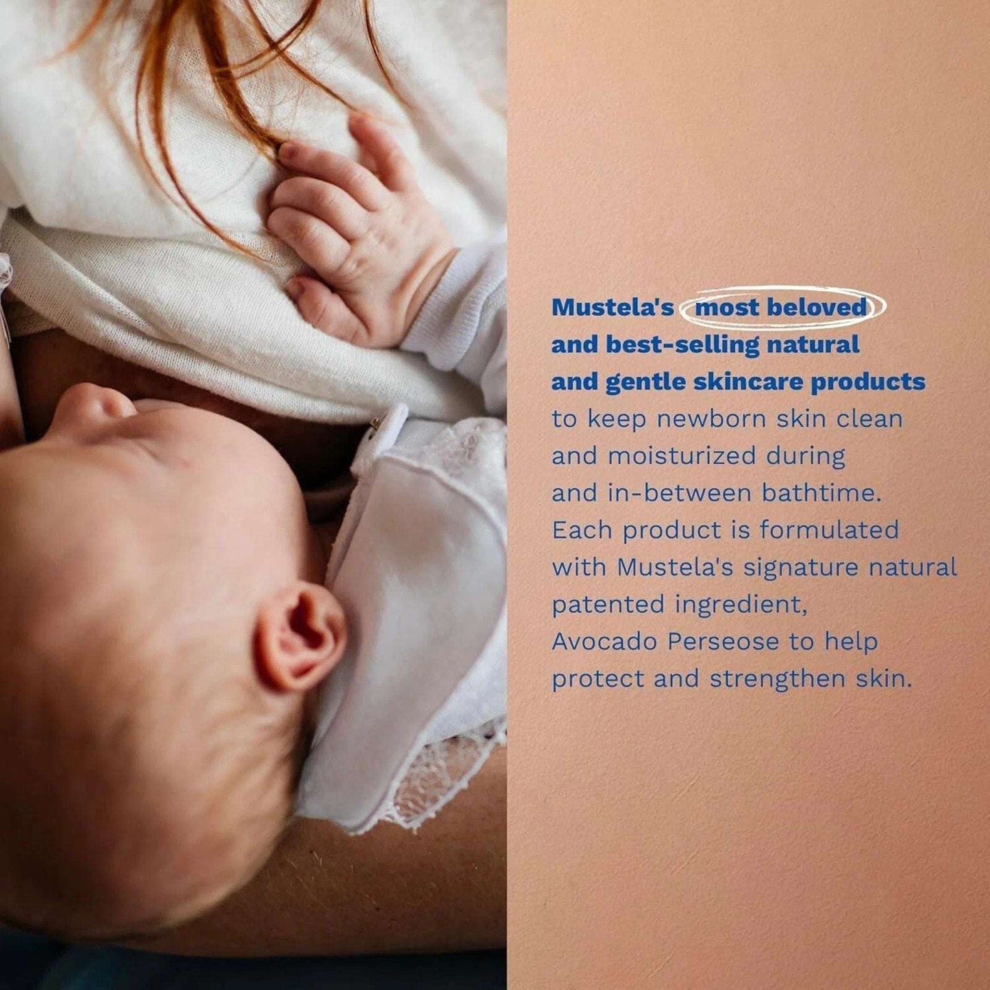 Mustela Newborn Arrival Gift Set Baby Skincare & Bath Essentials 5Pcs FULL SIZE