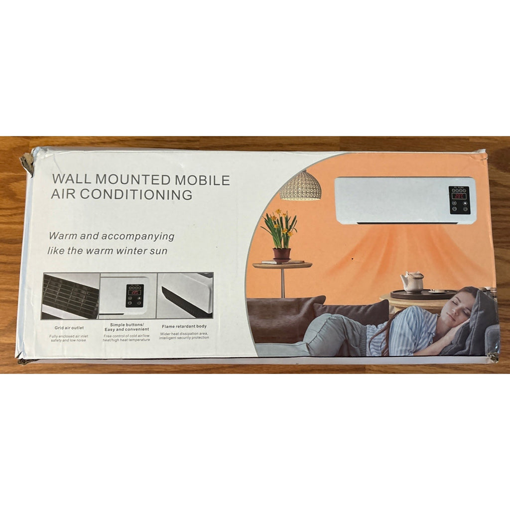 Wall Mounted Mobile Air Conditioning AC Unit & Heater Digital Display w/ Remote