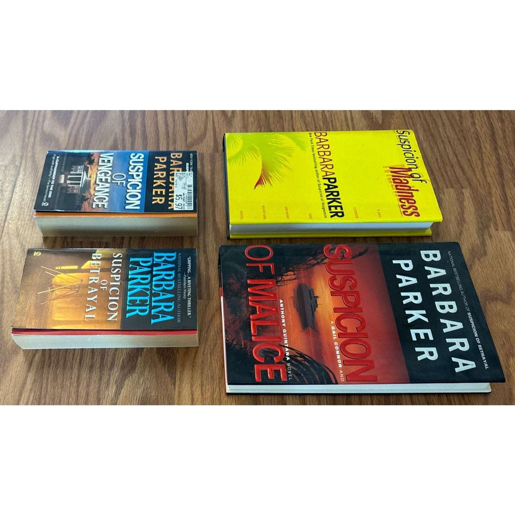 Lot of 4 Barbara Parker Connor Quintana Series Novels 2HC&2PB Thriller Suspense