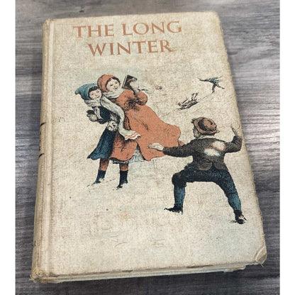 TRUE Vintage 1953 THE LONG WINTER by Laura Ingalls Wilder Hardcover Harper & Row