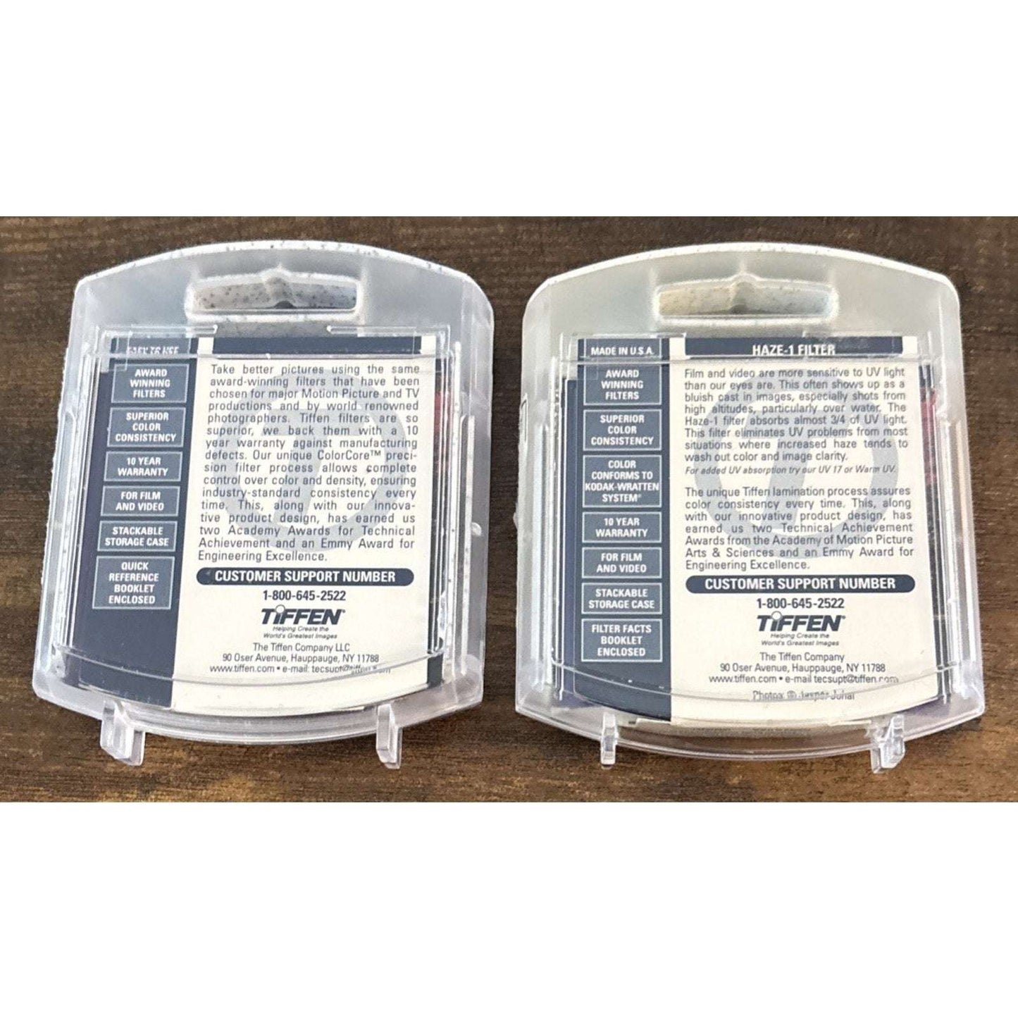 2-Pc Tiffen 67mm CIRCULAR POLARIZER Filter Circ C-Pol & Haze-1 Wide Angle Filter