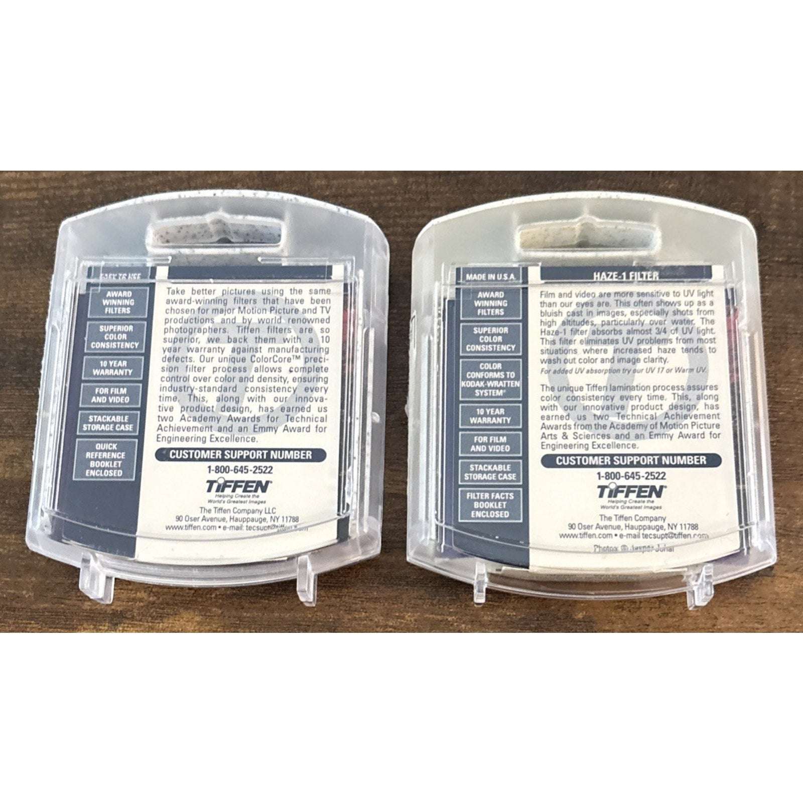 2-Pc Tiffen 67mm CIRCULAR POLARIZER Filter Circ C-Pol & Haze-1 Wide Angle Filter