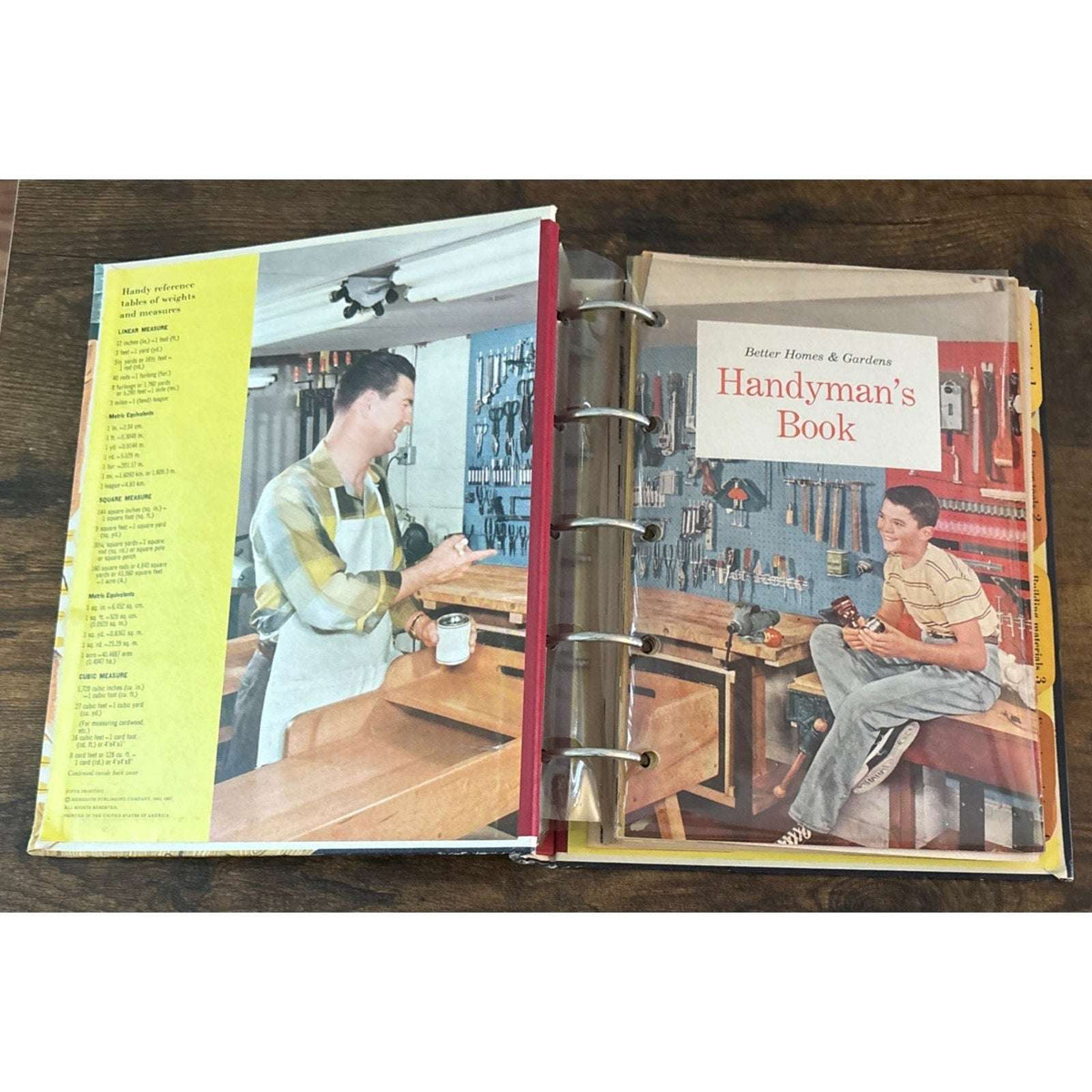 Handyman’s Book, Better Homes and Gardens, Ring Binder, 1967 Vintage Hardcover