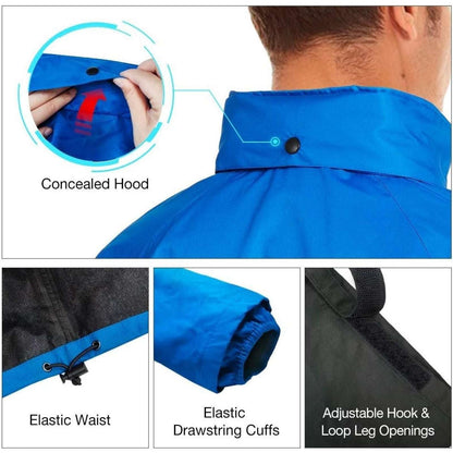 TideWe 2PC Rain Suit 100% Waterproof Windproof Breathable Lightweight Size Large