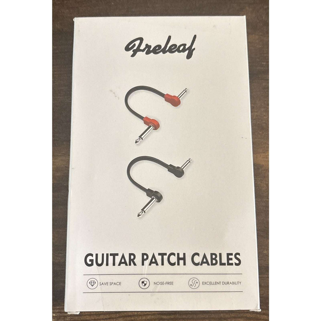 4Pack Guitar Effect Pedal Board Instrument Patch Cord Cables 6" 1/4" Right Angle