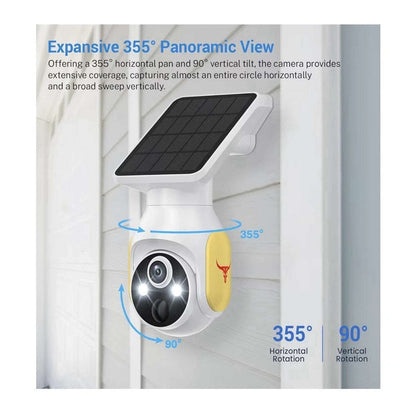 4G 1080p Security Camera Smart AI Human Detect Battery/Solar 2-Way Talk Pan/Tilt