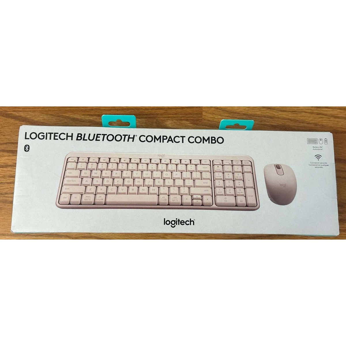 Logitech Compact Bluetooth Keyboard & Mouse Combo - Rose Pink 920-013509