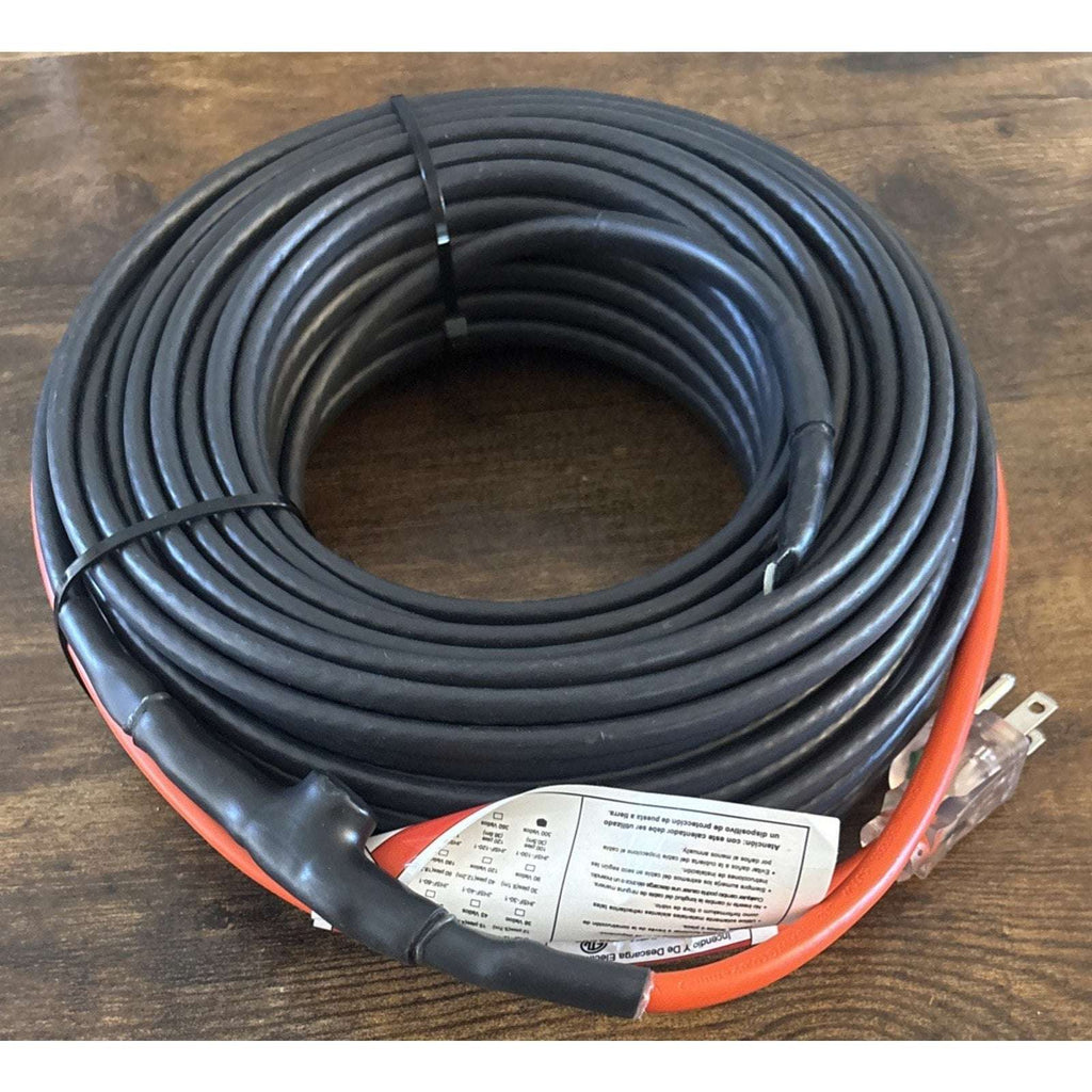 Self Regulating Pipe Heating Cable 100' 120V 3W/Ft Overheat & Freeze Protection