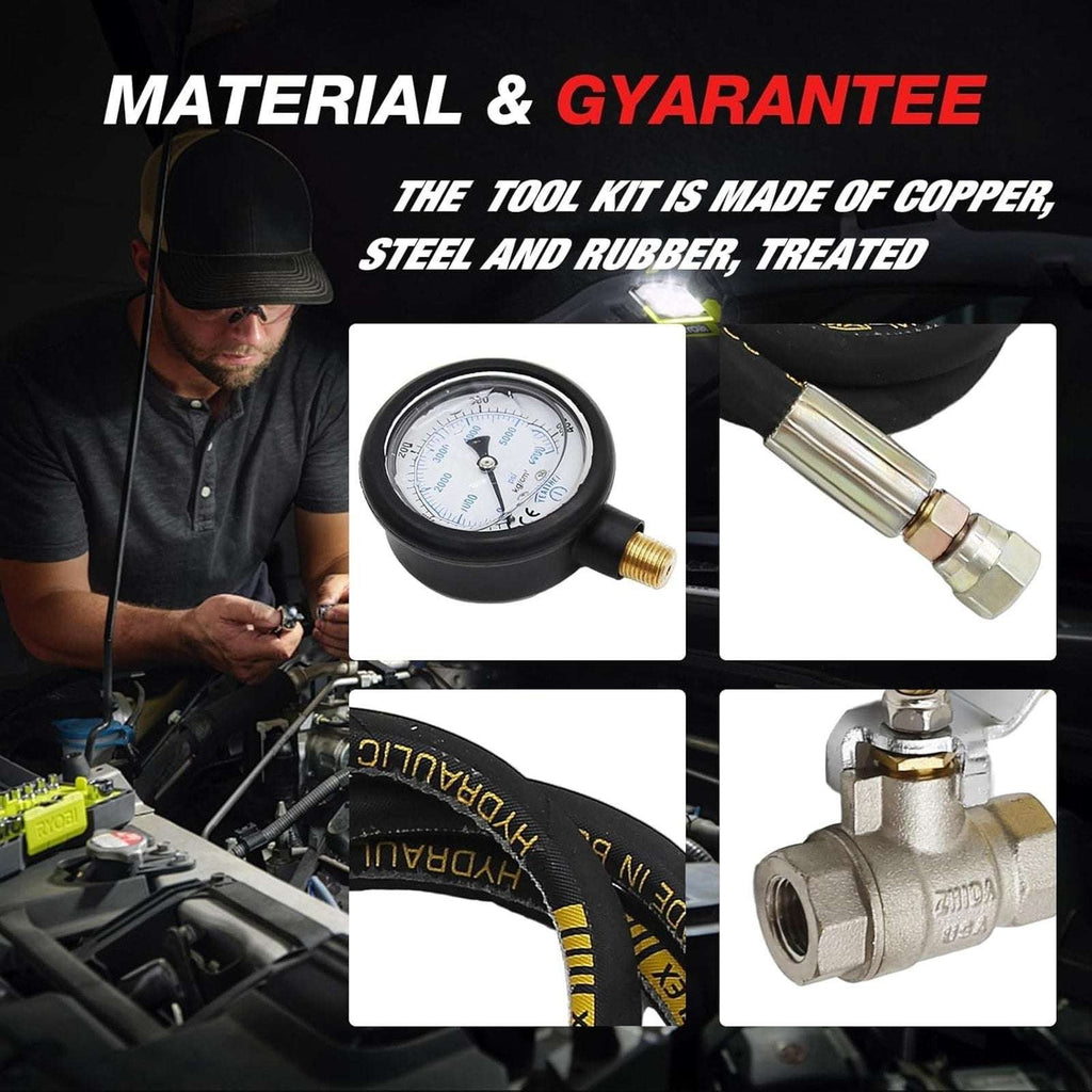 Ford F250 F350 6.0L & 7.3L Powerstroke 6000PSI Fuel Pressure Test Kit Hpop Gauge