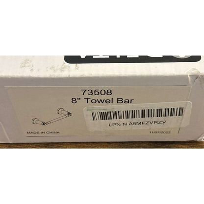 Delta 73508 Saylor 8" Towel Bar Polished Chrome - Hand Towel/Towel - Silver