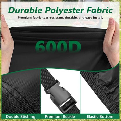 Himal Universal Zero Turn Mower Cover, Heavy Duty Waterproof Up to 60" Deck UV P