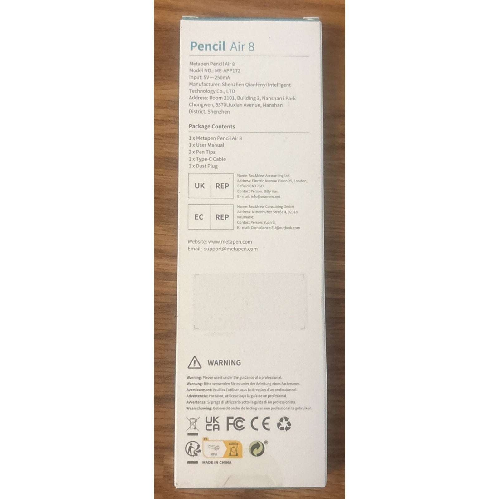 Metapen Air8 Stylus for iPad 2018-2025 Fast Charge Palm Rejection Tilt Sensitive