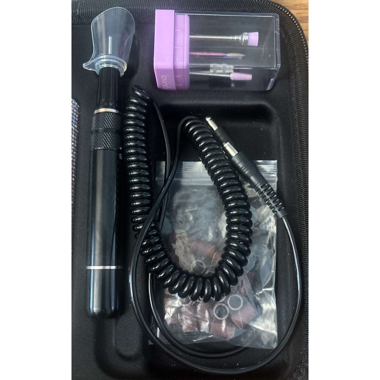 Professional Rechargeable Nail Drill Machine 35000RPM Lavinda A-Diamond Open Box