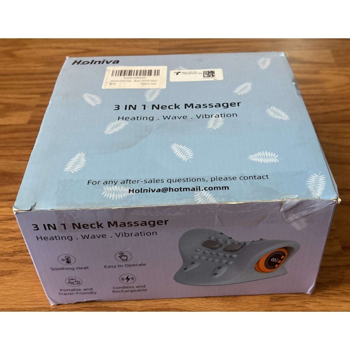 Upgraded Neck Shoulder Massager Device with Heat, Pulse & Vibration Rechargeable