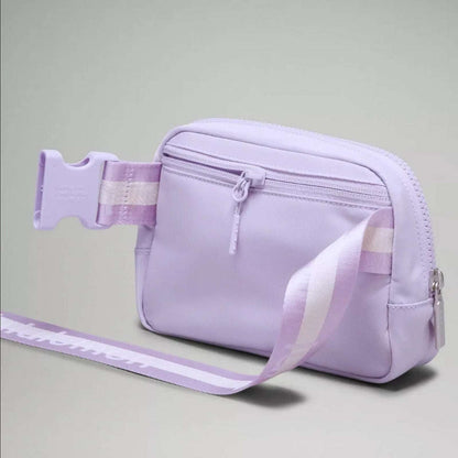 NWT Lululemon Everywhere Wordmark Crossbody Belt Bag 1L - Lilac Purple/Silver