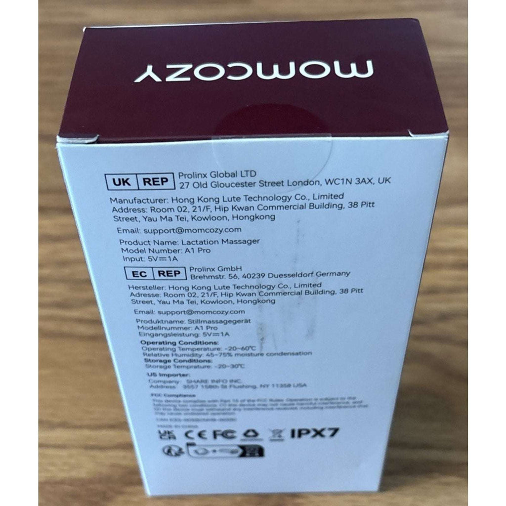 Momcozy Warming Lactation Massager 2-in-1 Heat + Vibration Multi Modes/Levels