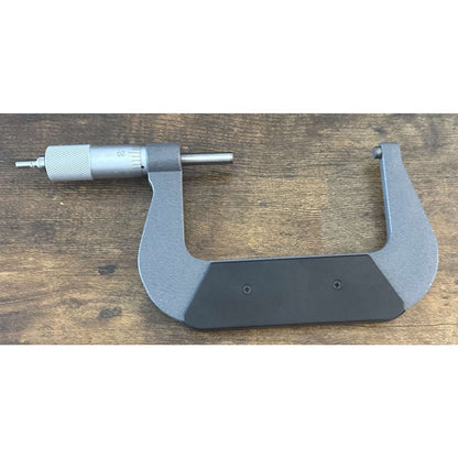 3-4" Outside Diameter Micrometer Accuracy 0.0001" Carbide w Ratchet Stop Thimble