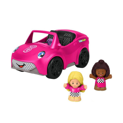 Fisher Price Little People BARBIE Convertible Car with Sounds + 3 Figures NEW
