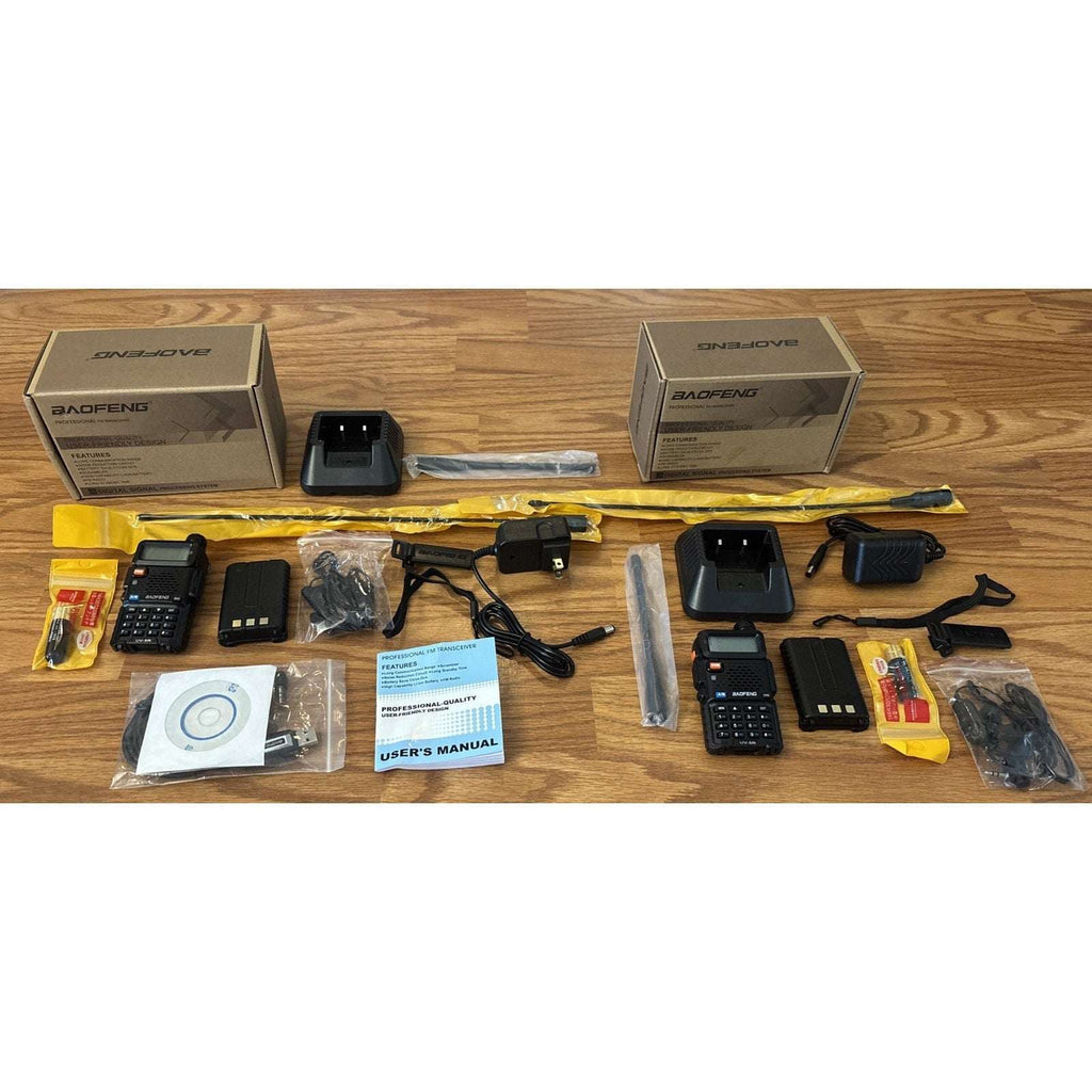 BAOFENG UV-5R 8W Long Range Dual Band NOAA Weather Two-Way Ham Radio VHF UHF FM