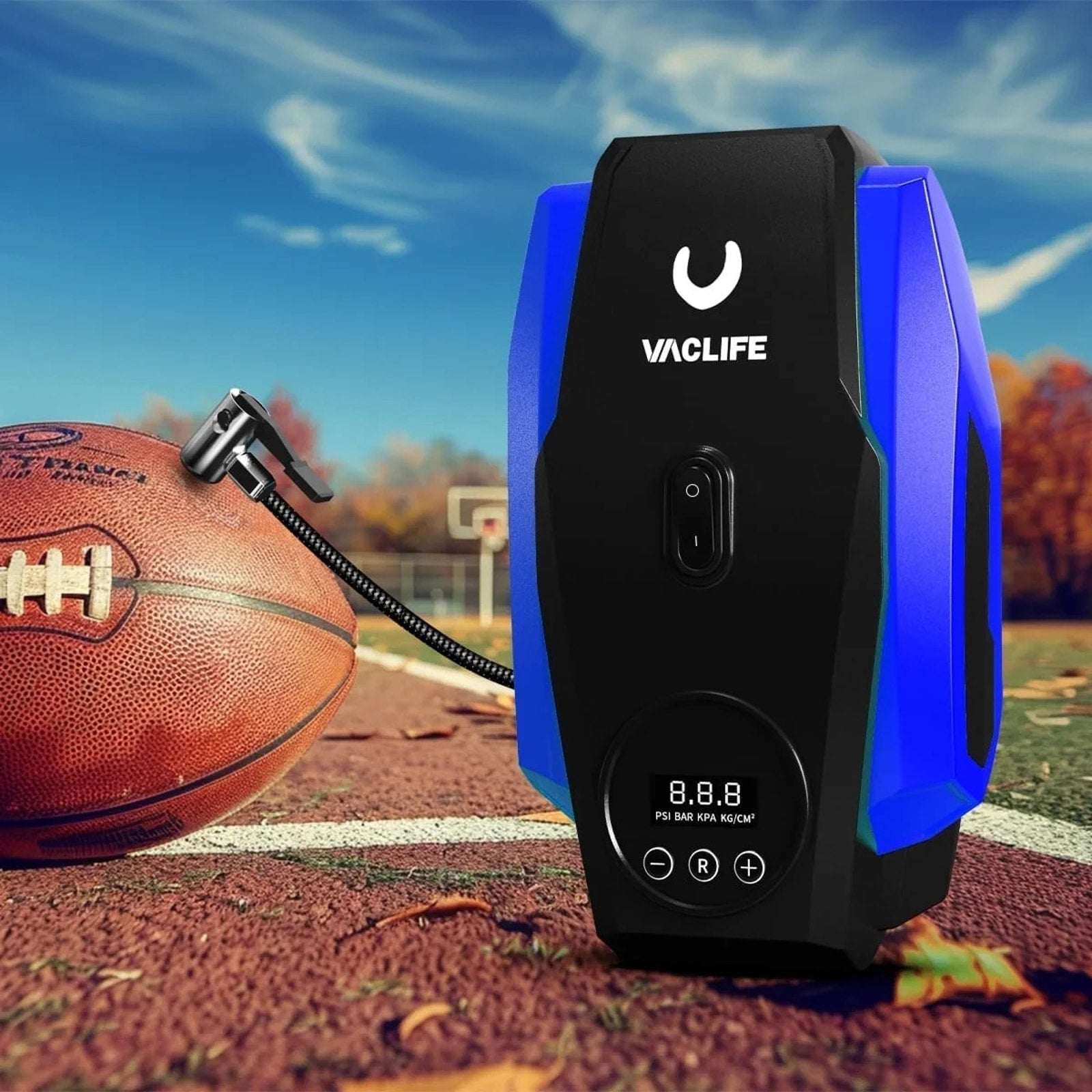 VacLife Air Compressor Tire Inflator w/ LED Light and Digital Display 12V DC