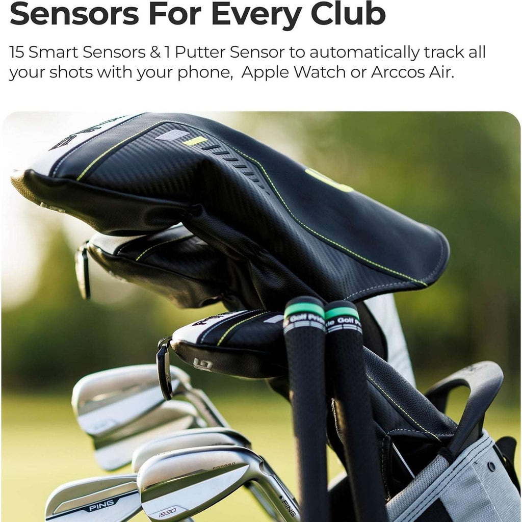 ARCCOS GOLF Gen 4 SMART SENSORS Smoke 80015 AI GPS Rangefinder Game Tracking Set