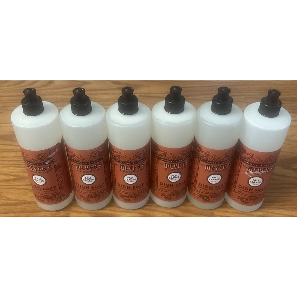6 Bottles Mrs. Meyer’s Clean Day Fall Leaves Dish Soap Limited Edition 16oz Each