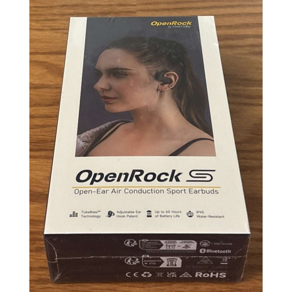 OpenRock S Open-Ear Air Conduction Earbuds Bluetooth 5.3 Wireless Over-Ear Cream