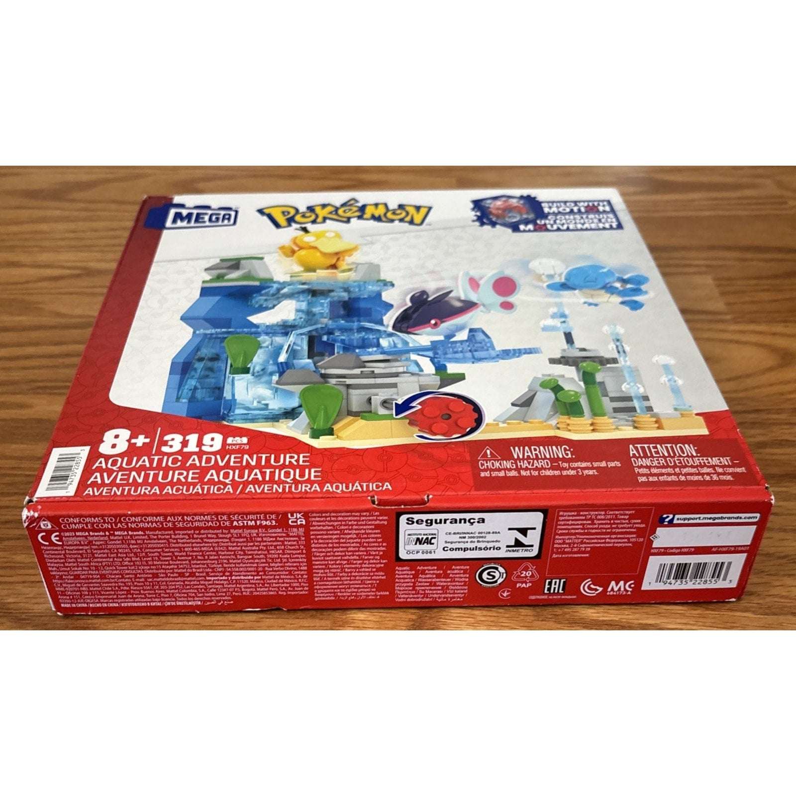 Mega Bloks Pokémon HXF79 Pokémon Aquatic Adventures Motion Building Set