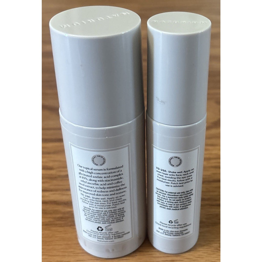 2PC Naturium Azelaic Topical Acid 10% (2oz Jumbo + 1oz) Niacinamide Redness Tone