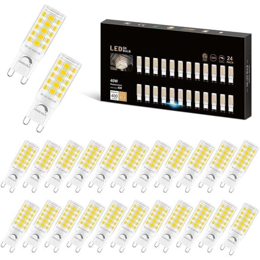 4W - 40W Equivalent T4 G9 Dimmable LED Light Bulb 4000K Natural Daylight 24-Pk