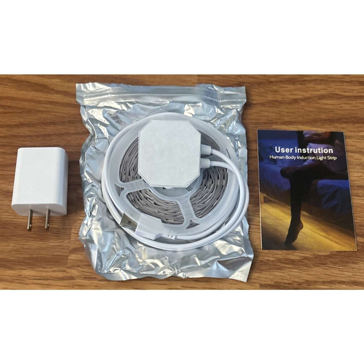 Motion Sensor LED Light Strip 16.4Ft Warm White 3000K & Multi-Colored USB Power